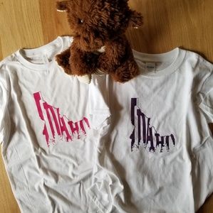 "IDAHO"Treeline Border T Shirt